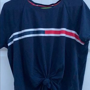 TOMMY HILFIGER SPORT knotted t shirt